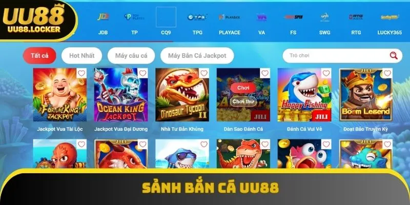 Sảnh bắn cá với các tính năng săn boss nhận quà khủng